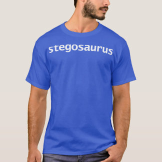 Dinosaur Minimal Typography Stegosaurus T-Shirt
