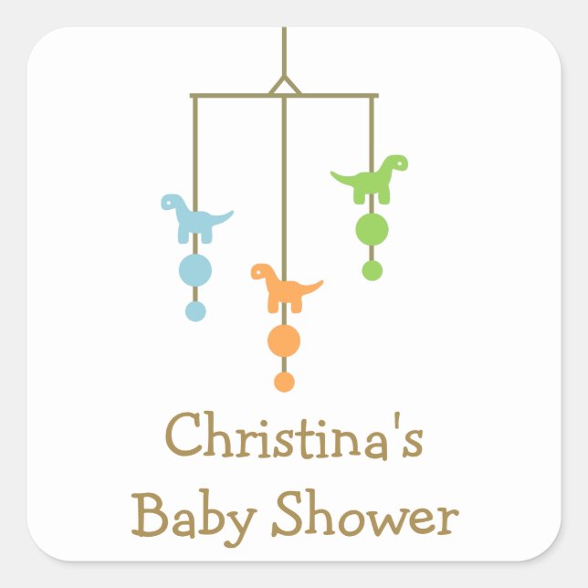 Dinosaur Mobile Sticker (Front)