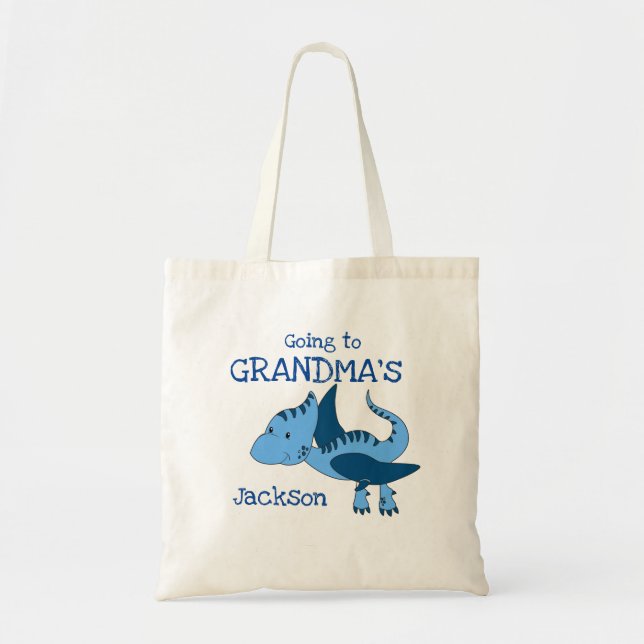 Dinosaur mou à grand-mère en sac de nuit  (Devant)