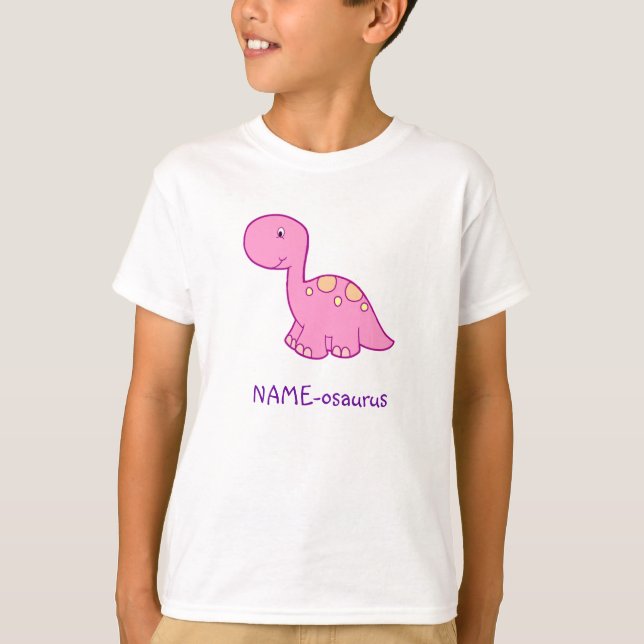 Dinosaur Name-osaurus Kid's t-shirt - girl (Front)