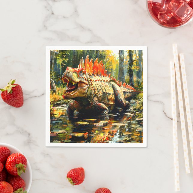 Dinosaur Napkin (Insitu)