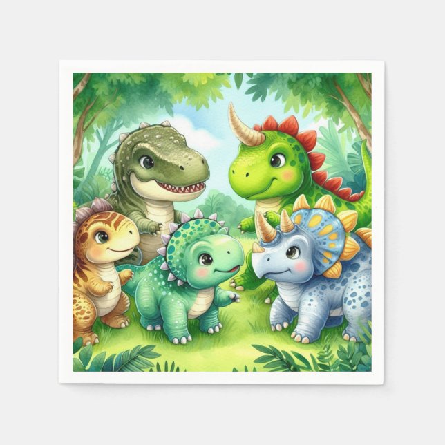 dinosaur napkin (Front)