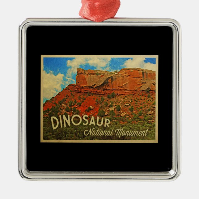 Dinosaur National Monument Metal Ornament (Front)