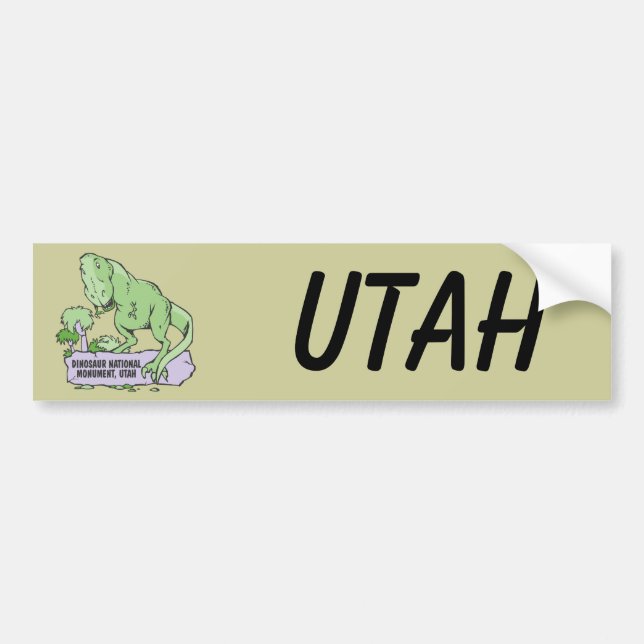 Dinosaur National Monument Utah Bumper Sticker (Front)