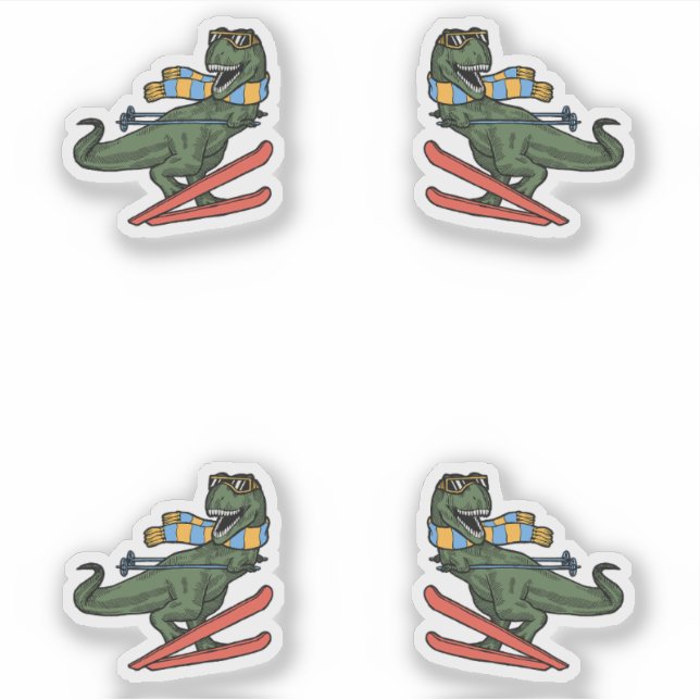 Dinosaur On Skis Pack (Front)