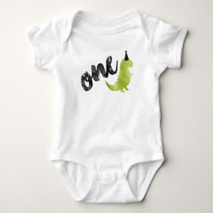 Dinosaur Onsie - First Birthday Party Dino Theme Baby Bodysuit
