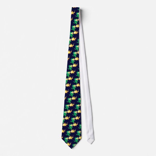 Dinosaur or Dragon by little t and Andrew Harmon Tie (Front)