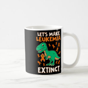 Dinosaur Orange Ribbon Hematologist Reptile Fossil Coffee Mug
