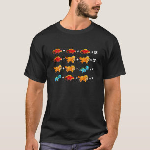 Dinosaur Order Of Operations Quiz Math Teacher Ele T-Shirt