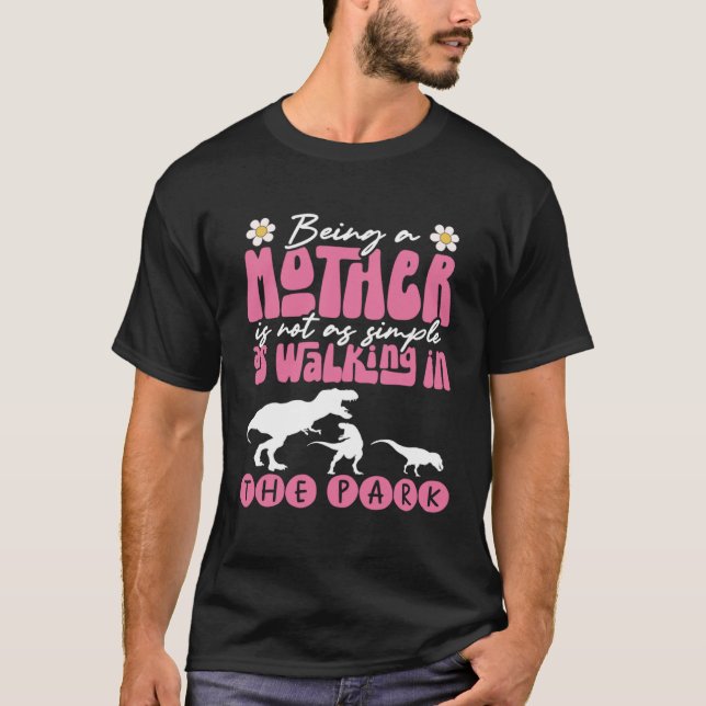 Dinosaur  Paleontologist Best Mom Ever Mothers Day T-Shirt (Front)