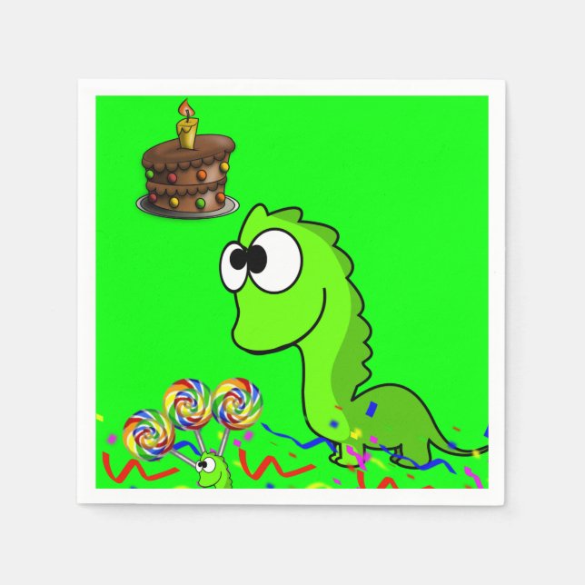 Dinosaur Paper Napkins (Front)
