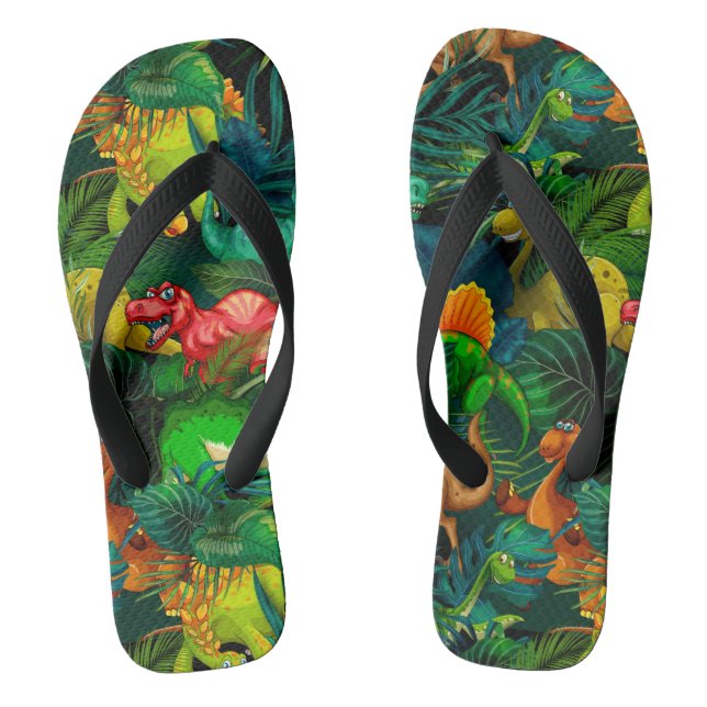 Dinosaur Park Flip Flops (Footbed)