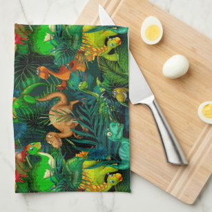 Dinosaur Park Kitchen Towel
