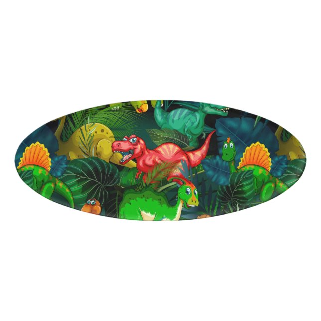 Dinosaur Park Name Tag (Front)