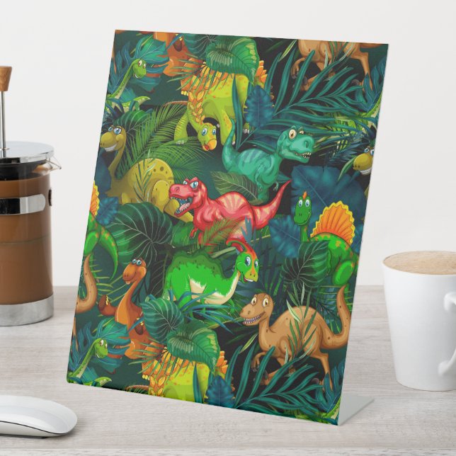 Dinosaur Park Pedestal Sign (In SItu)