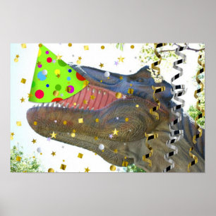 Dinosaur Party Animal Poster