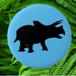 Dinosaur party Blue 2 Inch Round Button