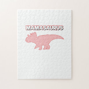 Dinosaur Party Mom Birthday Party Mamasaurus Jigsaw Puzzle