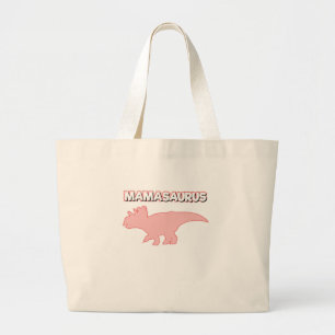 Dinosaur Party Mom Birthday Party Mamasaurus Large Tote Bag
