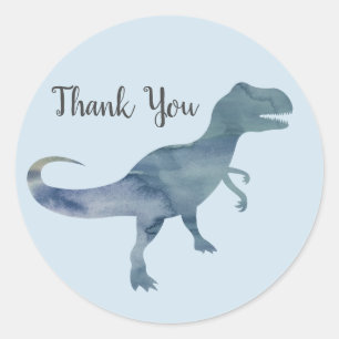 Dinosaur Party Thank You Stickers