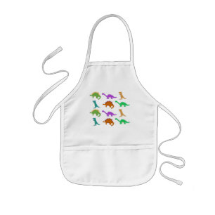 Dinosaur pattern apron