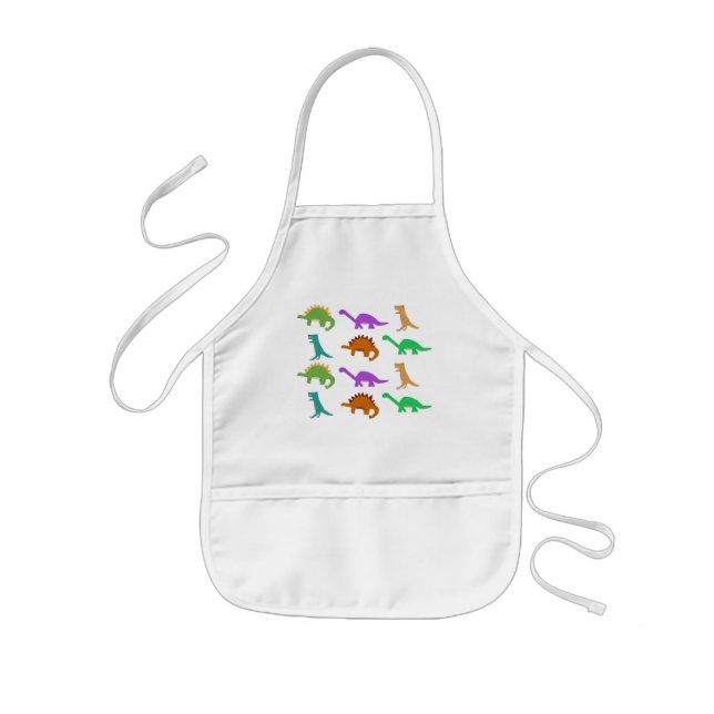Dinosaur pattern apron (Front)
