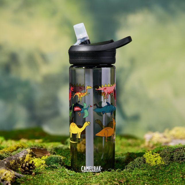 Dinosaur-patterned vest water bottle (Outdoor)