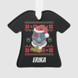 Dinosaur Père Noël T-Rex Noël laid