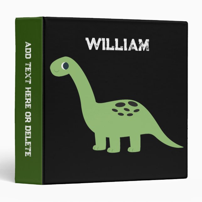 Dinosaur Personalized Binder (Front/Spine)