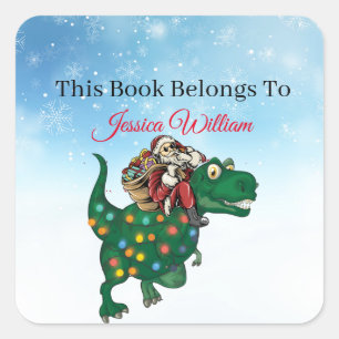 Dinosaur,  Personalized Bookplate Label for Books.