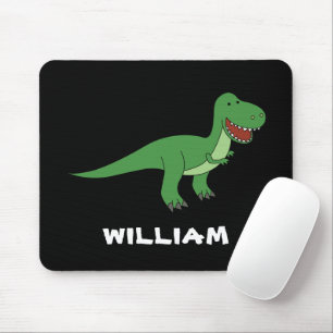Dinosaur Personalized Custom Name Back To School Mouse Pad