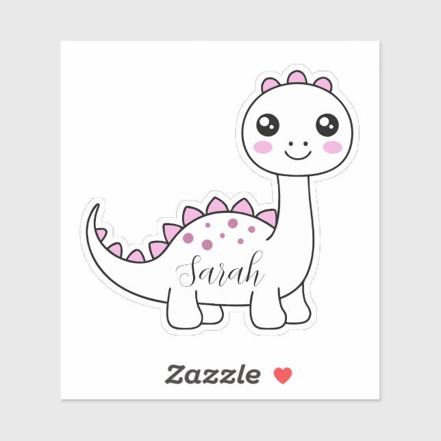 Dinosaur Personalized Name Funny cute   (Sheet)
