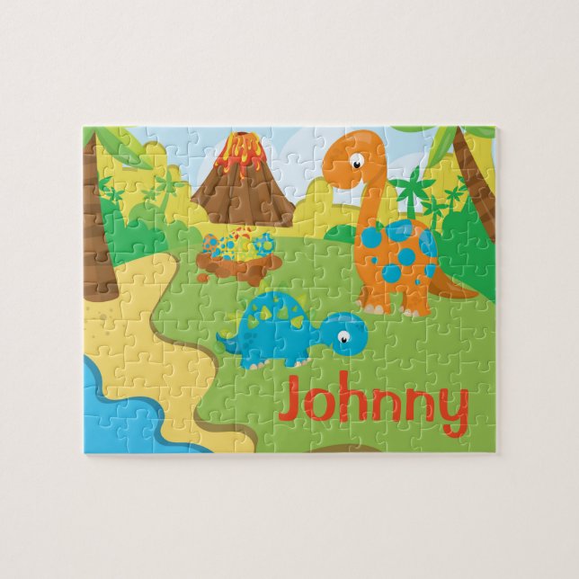 Dinosaur Personalized Name Puzzle (Horizontal)