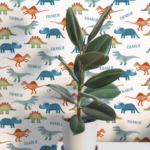 Dinosaur Personalized Name Wallpaper