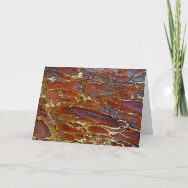 Dinosaur Petrified Bone Card (Front)