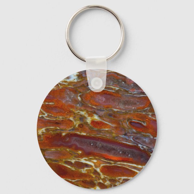 Dinosaur Petrified Bone Keychain (Front)