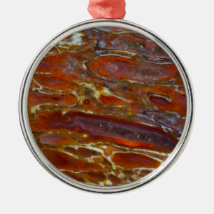 Dinosaur Petrified Bone Metal Ornament