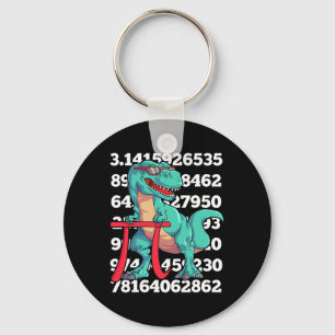 Dinosaur Pi Day T Rex Funny Math 3.14 Teacher Stud Keychain