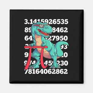 Dinosaur Pi Day T Rex Funny Math 3.14 Teacher Stud Magnet