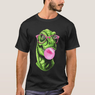 Dinosaur Pink Bubble Gum cute Dinosaur for women T T-Shirt
