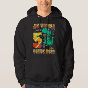 Dinosaur Play Guitar Awesome Since 2018 Rex 5th B Hoodie