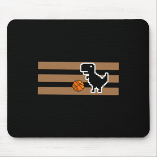 Dinosaur Playing Basketball 3 Mouse Pad