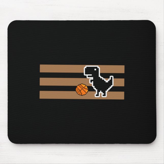 Dinosaur Playing Basketball 3  Mouse Pad (Front)