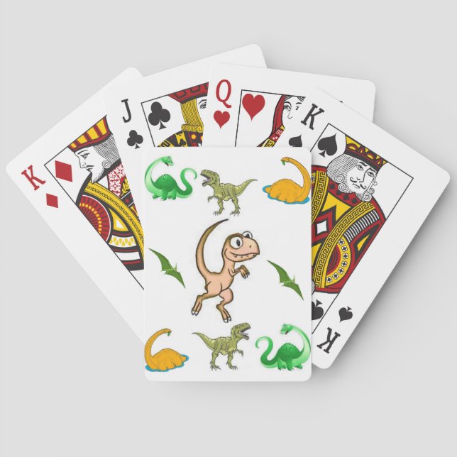 Dinosaur Playing Card Deck (Back)