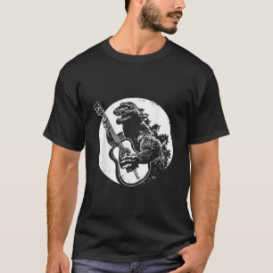 Dinosaur Playing Guitar Gifts Bass Guitarist T Rex T-Shirt