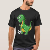 Dinosaur playing Soccer Dino Sports