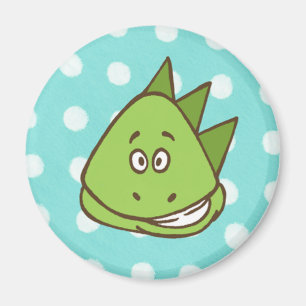 Dinosaur Polka Dot Magnet (in blue and green)