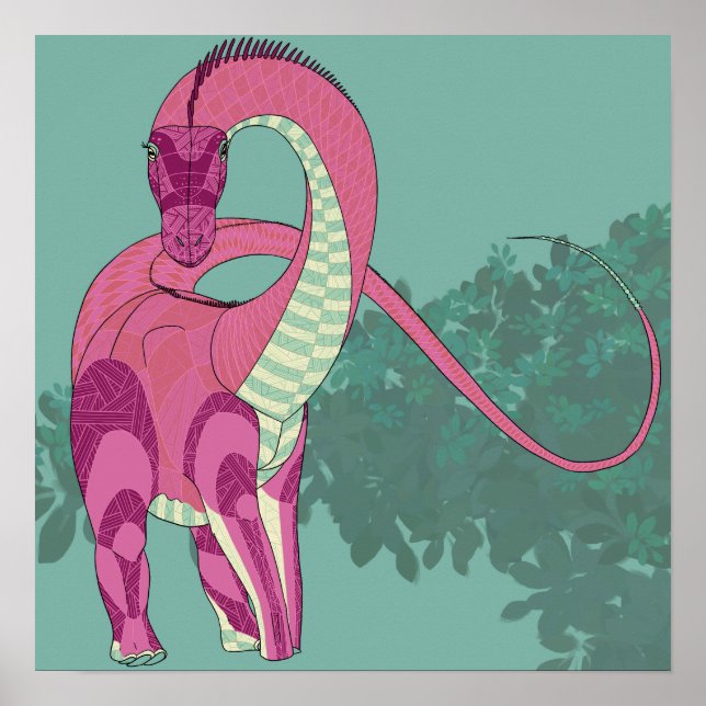 Dinosaur poster - Diplodocus lady (Front)