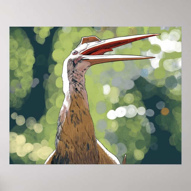 Dinosaur poster - Quetzalcoatlus (Devant)