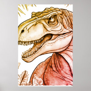 Dinosaur Posters for Kid's Room Wall Poster